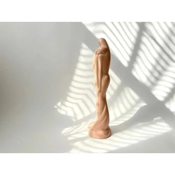 Vintage MCM Royal Haeger Dusty Rose Pink Embracing Ceramic Figures / Lovers #603 - Picture 1 of 7